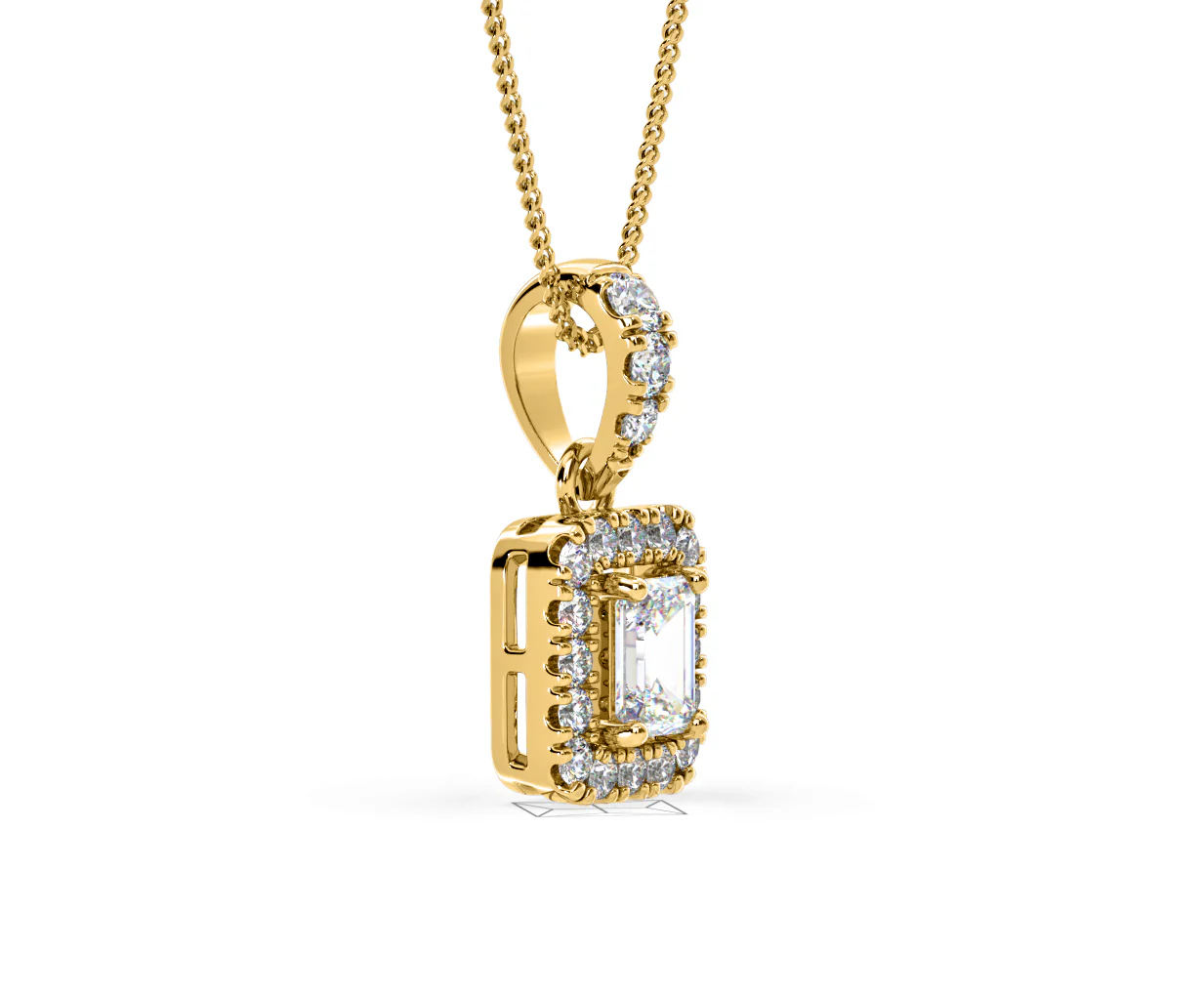 Annabelle Lab Diamond 0.70ct Pendant Necklace in 18K Yellow Gold F/VS1 - Image 75