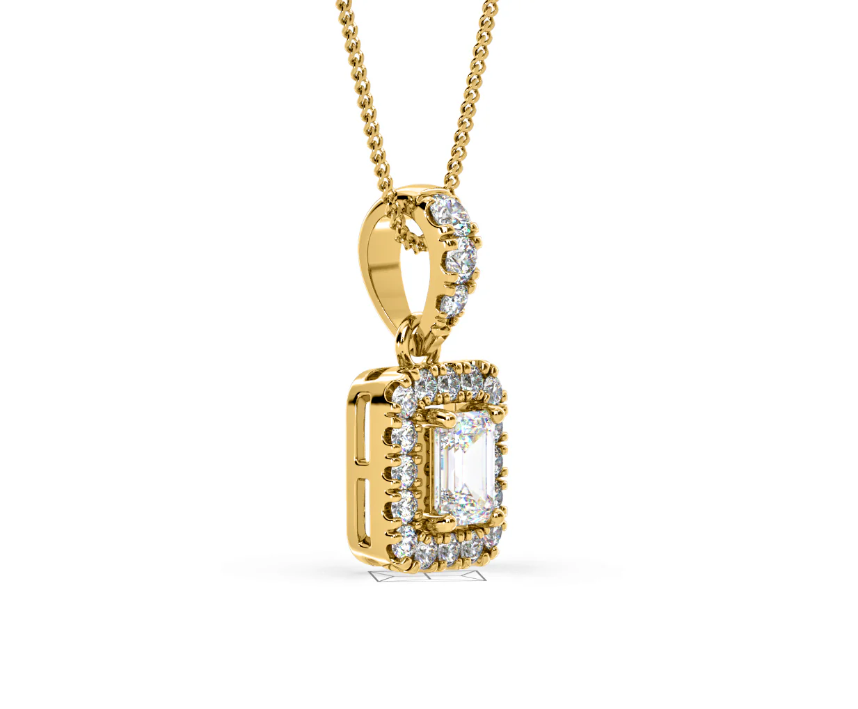 Annabelle Lab Diamond 0.70ct Pendant Necklace in 18K Yellow Gold F/VS1 - Image 76