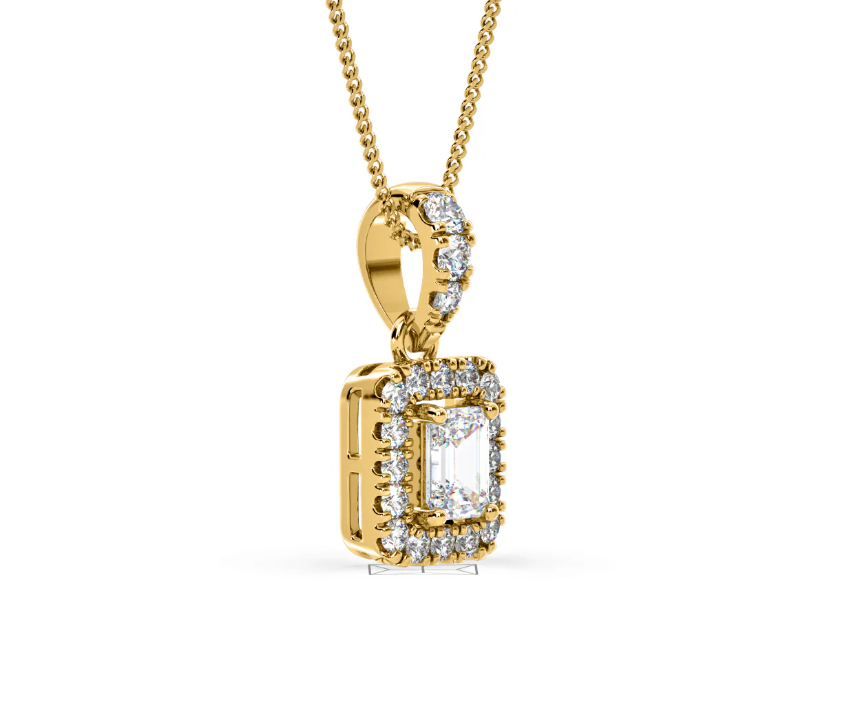 Annabelle Lab Diamond 0.70ct Pendant Necklace in 18K Yellow Gold F/VS1 - Image 77