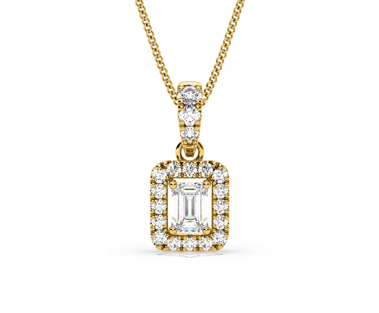 Annabelle Lab Diamond 0.70ct Pendant Necklace in 18K Yellow Gold F/VS1 - Image 8