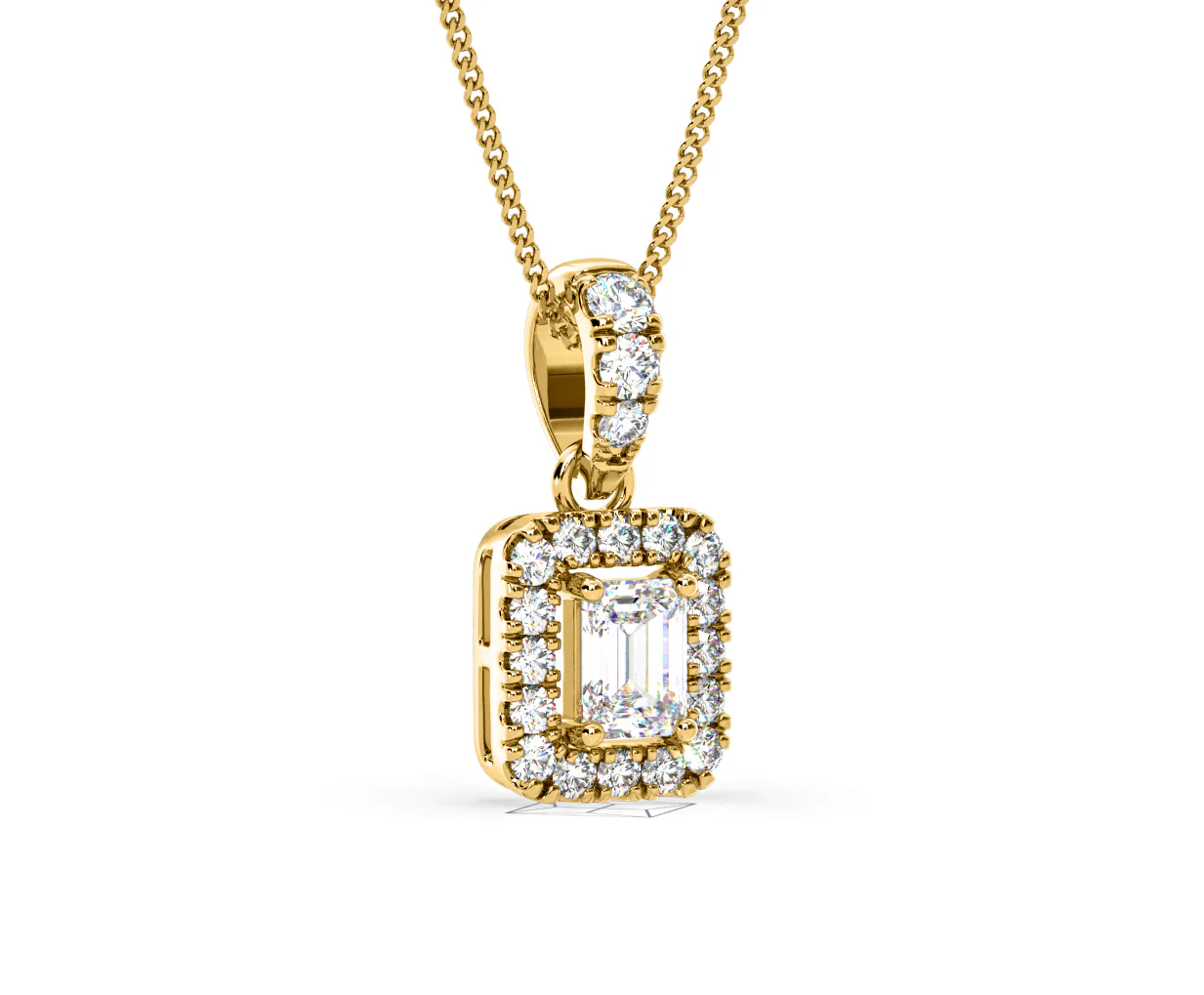 Annabelle Lab Diamond 0.70ct Pendant Necklace in 18K Yellow Gold F/VS1 - Image 81