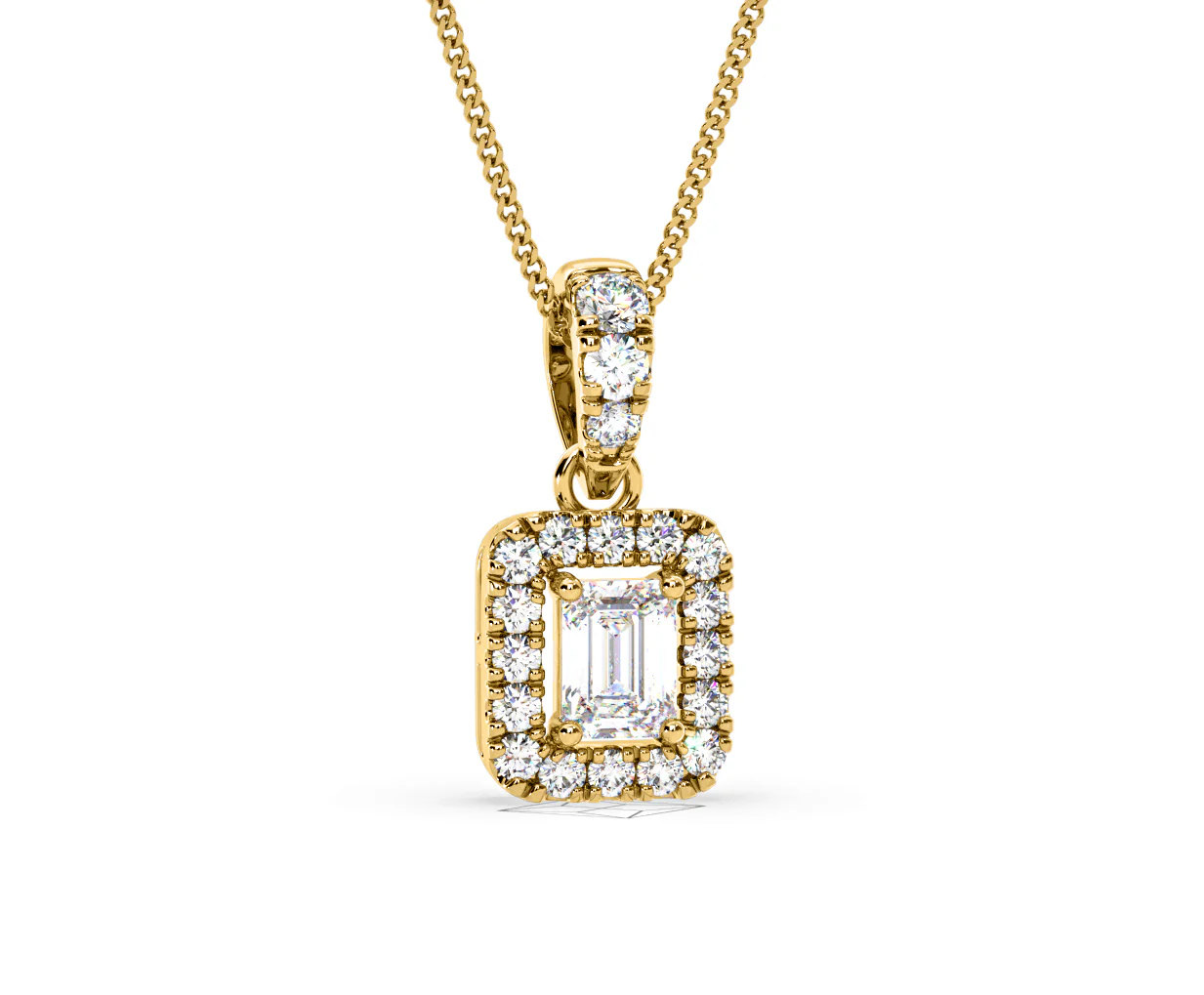 Annabelle Lab Diamond 0.70ct Pendant Necklace in 18K Yellow Gold F/VS1 - Image 84