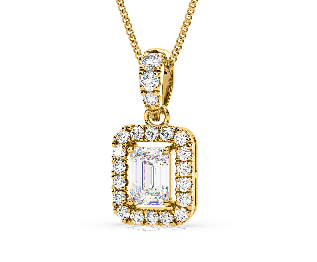 Annabelle Lab Diamond 1.38ct Pendant Necklace in 18K Yellow Gold F/VS1 - Image 12
