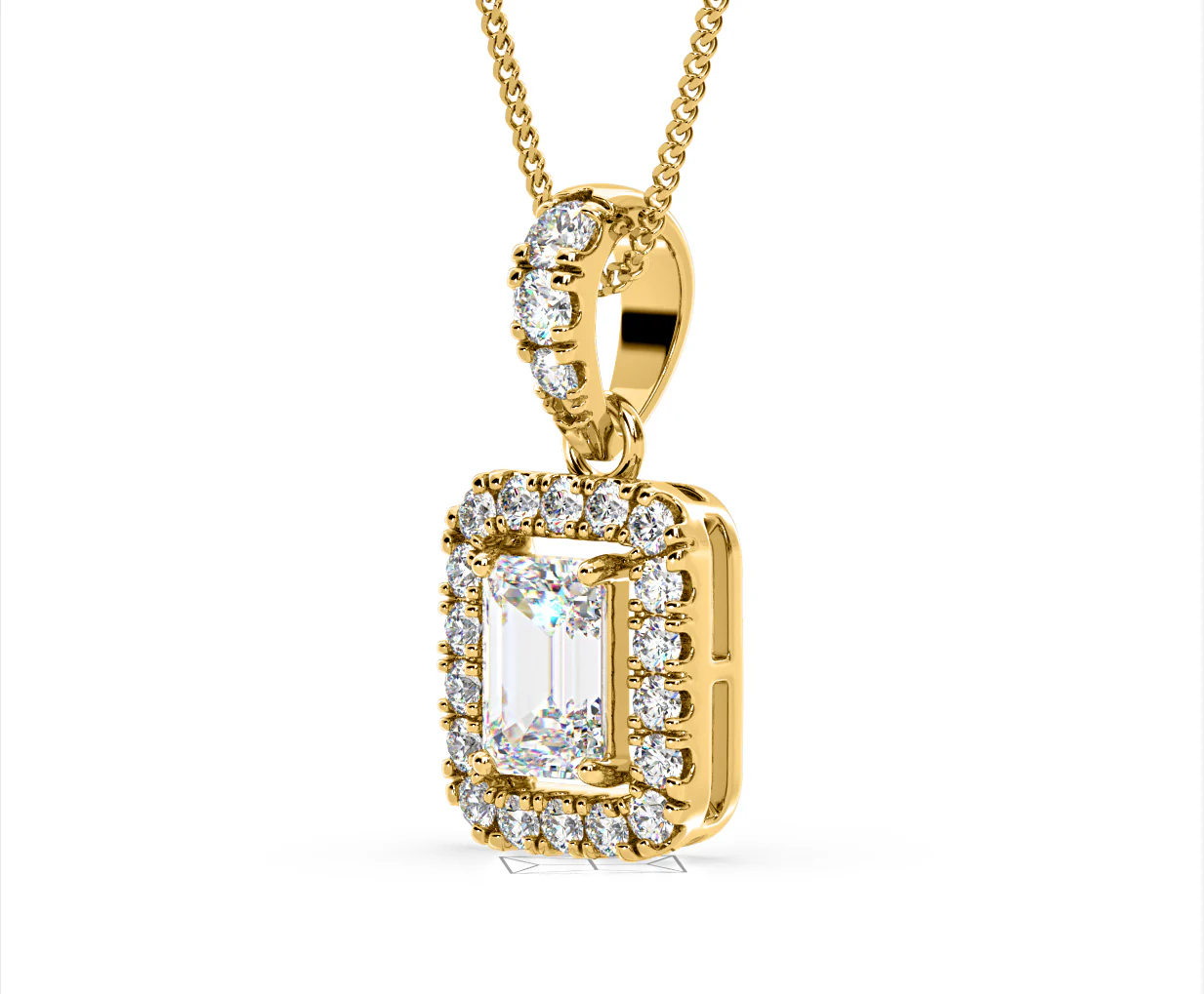 Annabelle Lab Diamond 1.38ct Pendant Necklace in 18K Yellow Gold F/VS1 - Image 17
