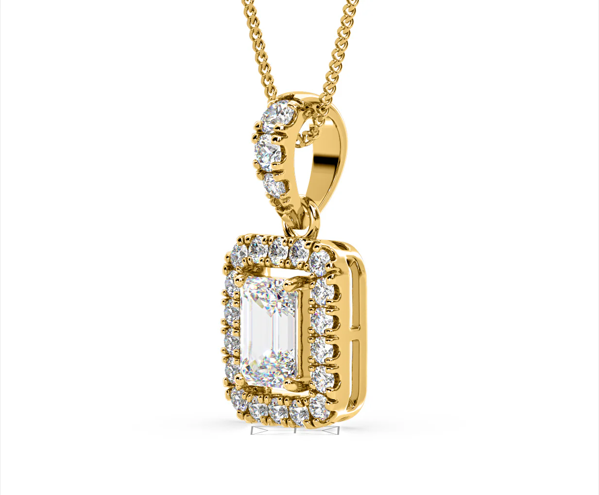 Annabelle Lab Diamond 1.38ct Pendant Necklace in 18K Yellow Gold F/VS1 - Image 18