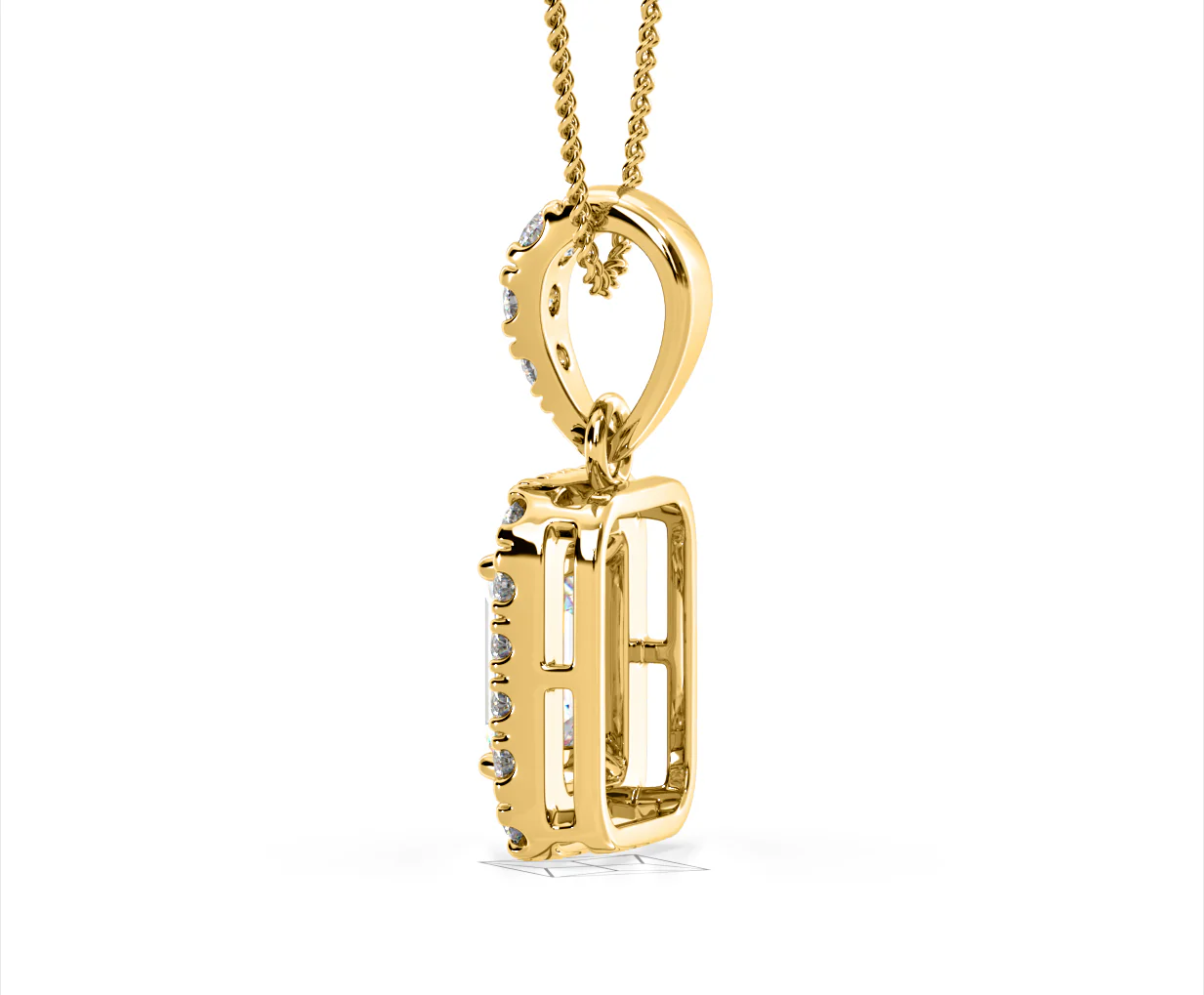 Annabelle Lab Diamond 1.38ct Pendant Necklace in 18K Yellow Gold F/VS1 - Image 32