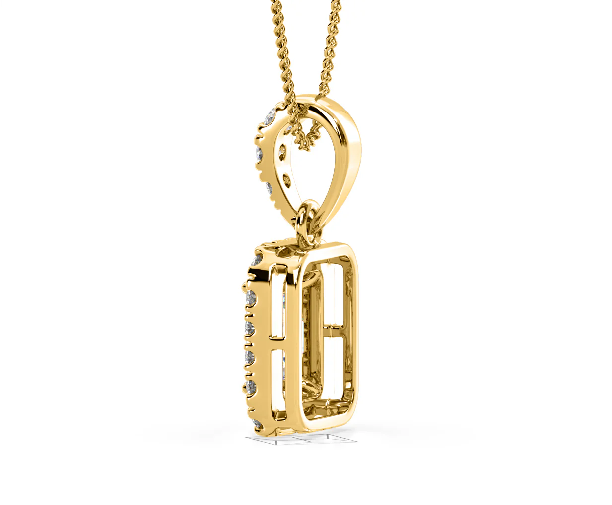 Annabelle Lab Diamond 1.38ct Pendant Necklace in 18K Yellow Gold F/VS1 - Image 33