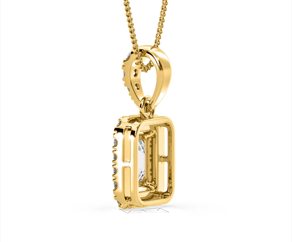 Annabelle Lab Diamond 1.38ct Pendant Necklace in 18K Yellow Gold F/VS1 - Image 35