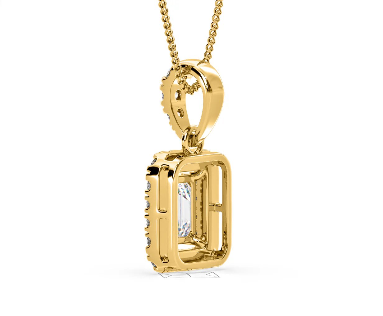 Annabelle Lab Diamond 1.38ct Pendant Necklace in 18K Yellow Gold F/VS1 - Image 36