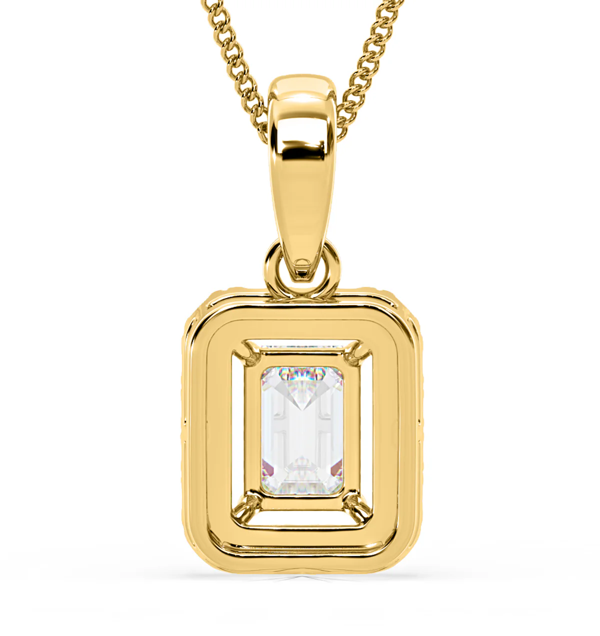 Annabelle Lab Diamond 1.38ct Pendant Necklace in 18K Yellow Gold F/VS1 - Image 6