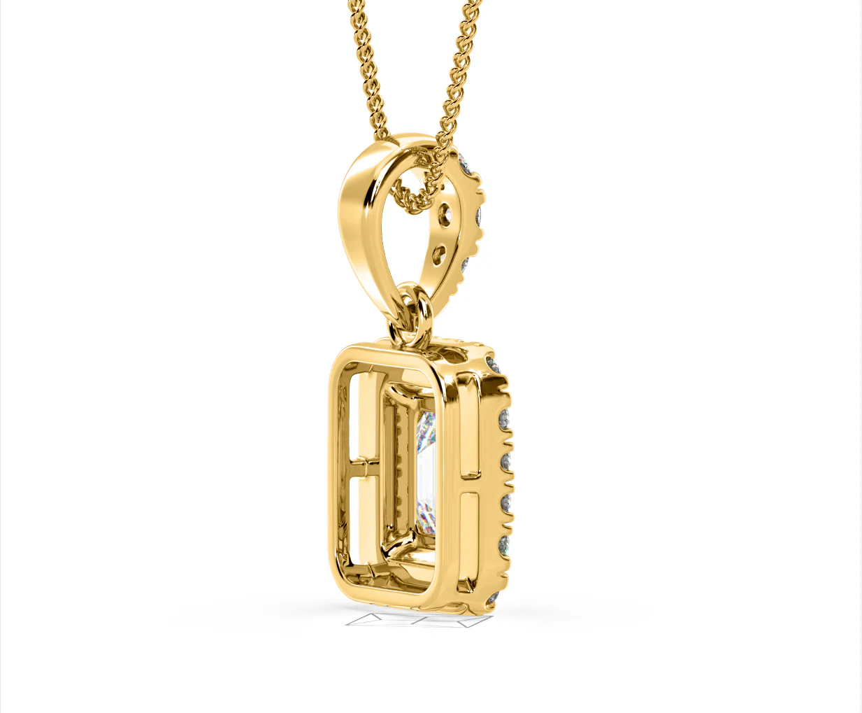 Annabelle Lab Diamond 1.38ct Pendant Necklace in 18K Yellow Gold F/VS1 - Image 60