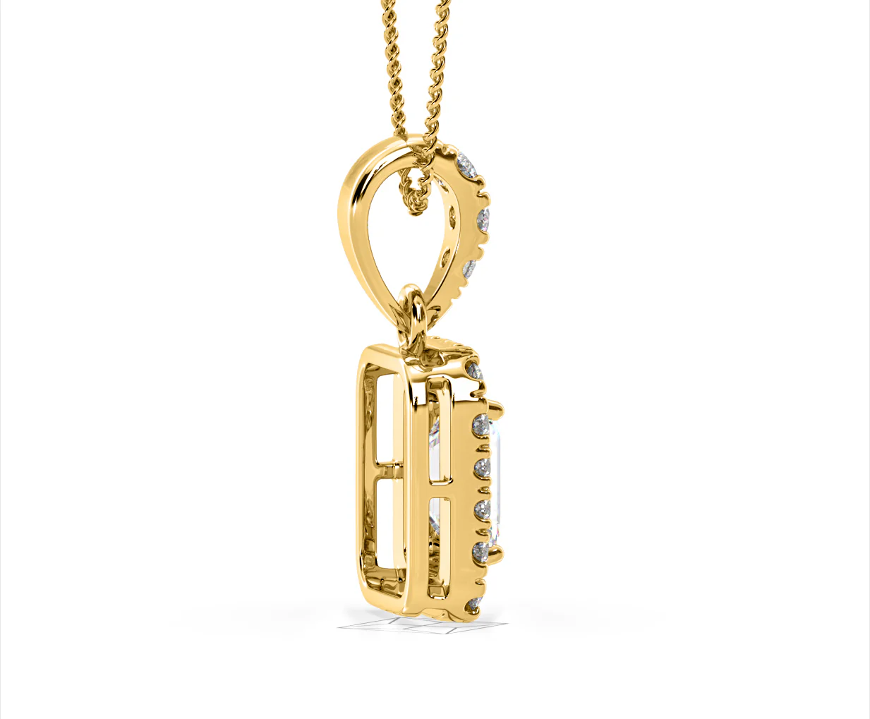 Annabelle Lab Diamond 1.38ct Pendant Necklace in 18K Yellow Gold F/VS1 - Image 64