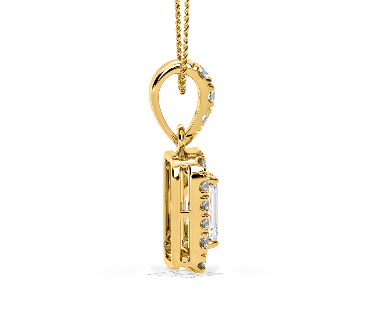 Annabelle Lab Diamond 1.38ct Pendant Necklace in 18K Yellow Gold F/VS1 - Image 66