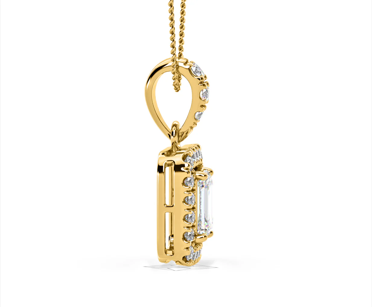 Annabelle Lab Diamond 1.38ct Pendant Necklace in 18K Yellow Gold F/VS1 - Image 69