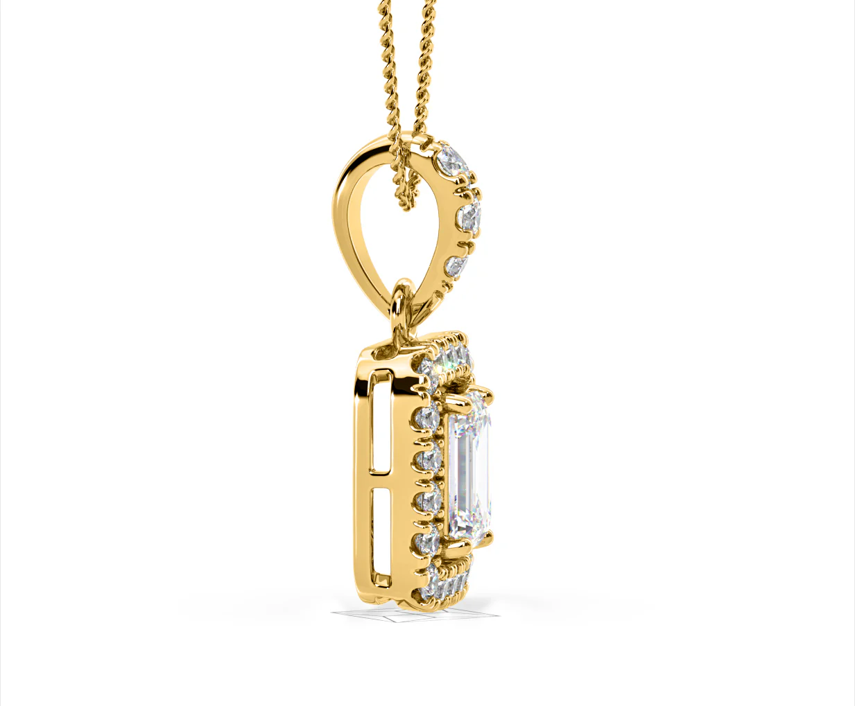 Annabelle Lab Diamond 1.38ct Pendant Necklace in 18K Yellow Gold F/VS1 - Image 70