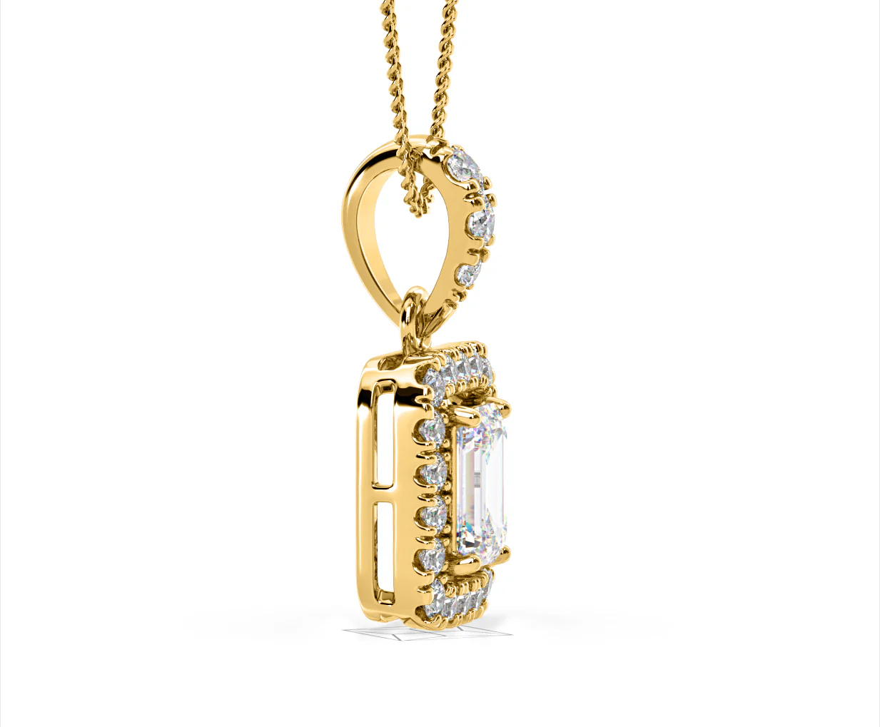 Annabelle Lab Diamond 1.38ct Pendant Necklace in 18K Yellow Gold F/VS1 - Image 71