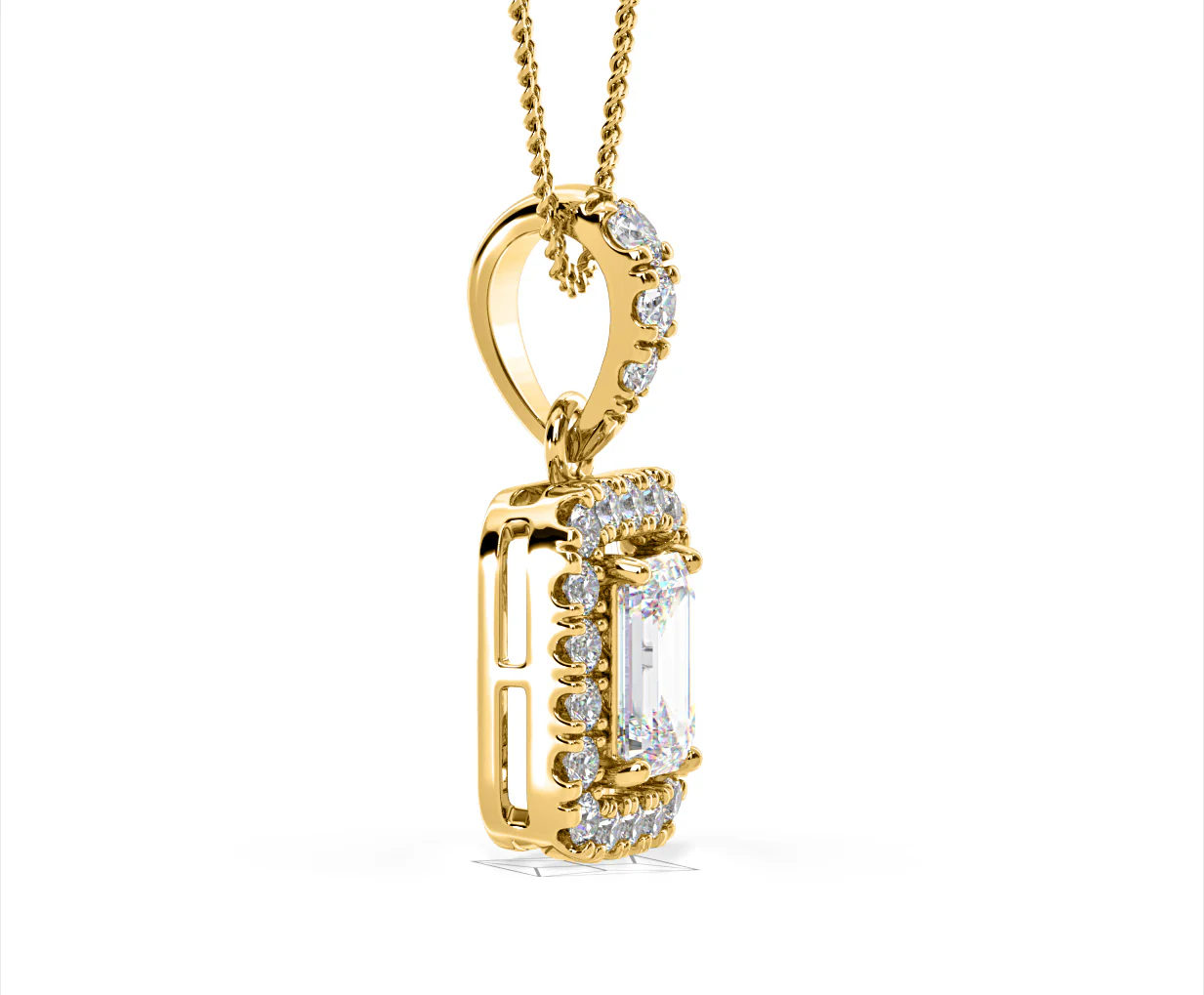 Annabelle Lab Diamond 1.38ct Pendant Necklace in 18K Yellow Gold F/VS1 - Image 72