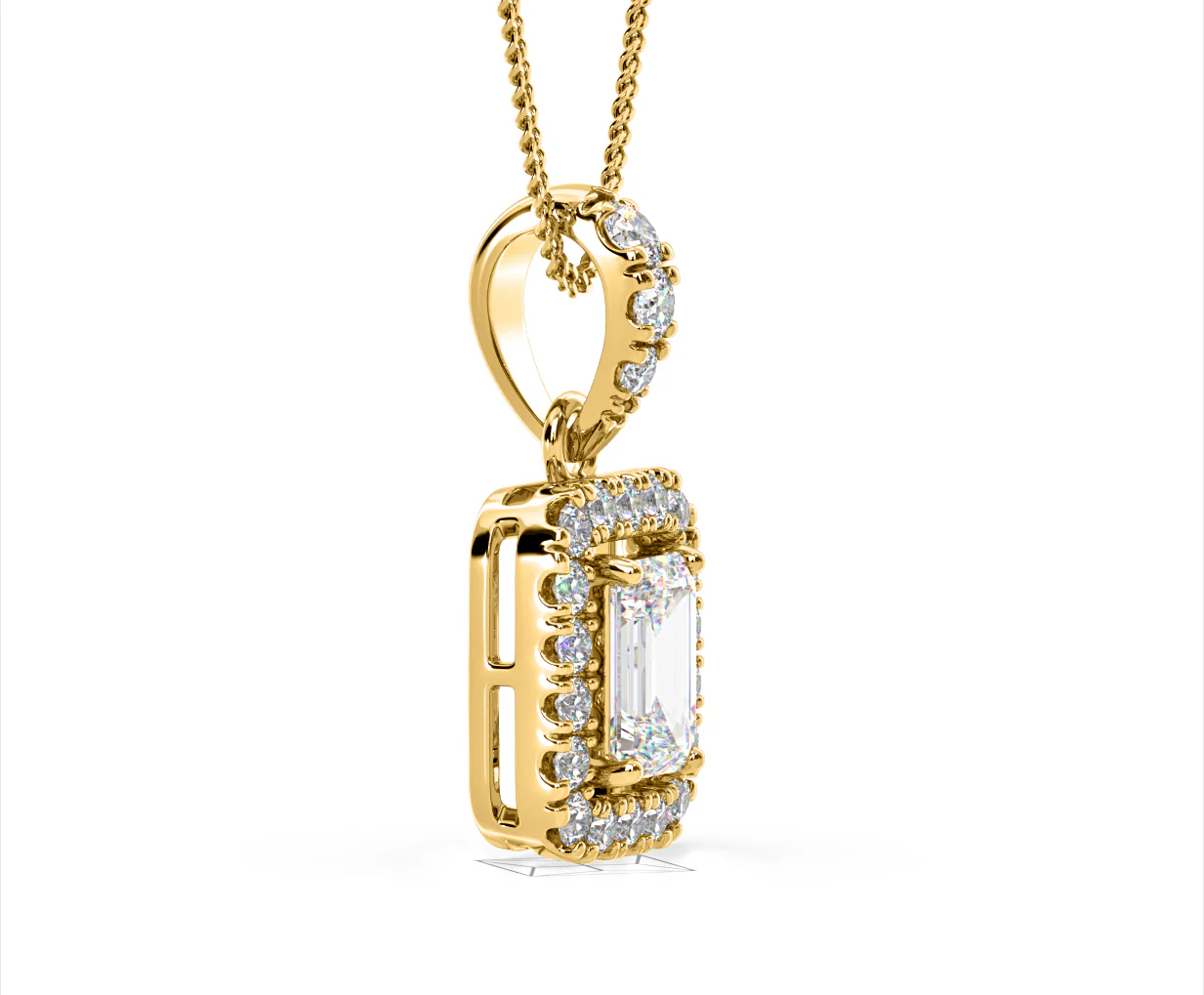 Annabelle Lab Diamond 1.38ct Pendant Necklace in 18K Yellow Gold F/VS1 - Image 73