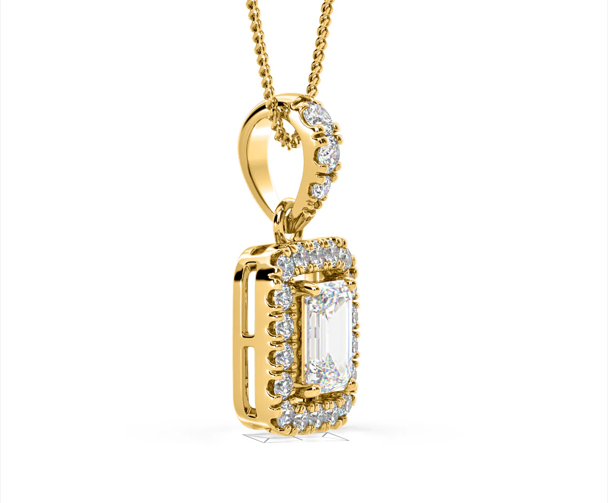 Annabelle Lab Diamond 1.38ct Pendant Necklace in 18K Yellow Gold F/VS1 - Image 74