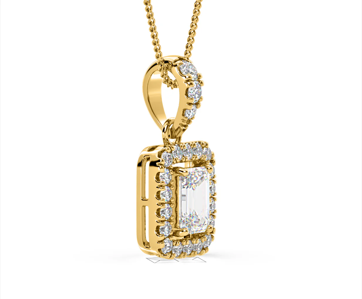 Annabelle Lab Diamond 1.38ct Pendant Necklace in 18K Yellow Gold F/VS1 - Image 75