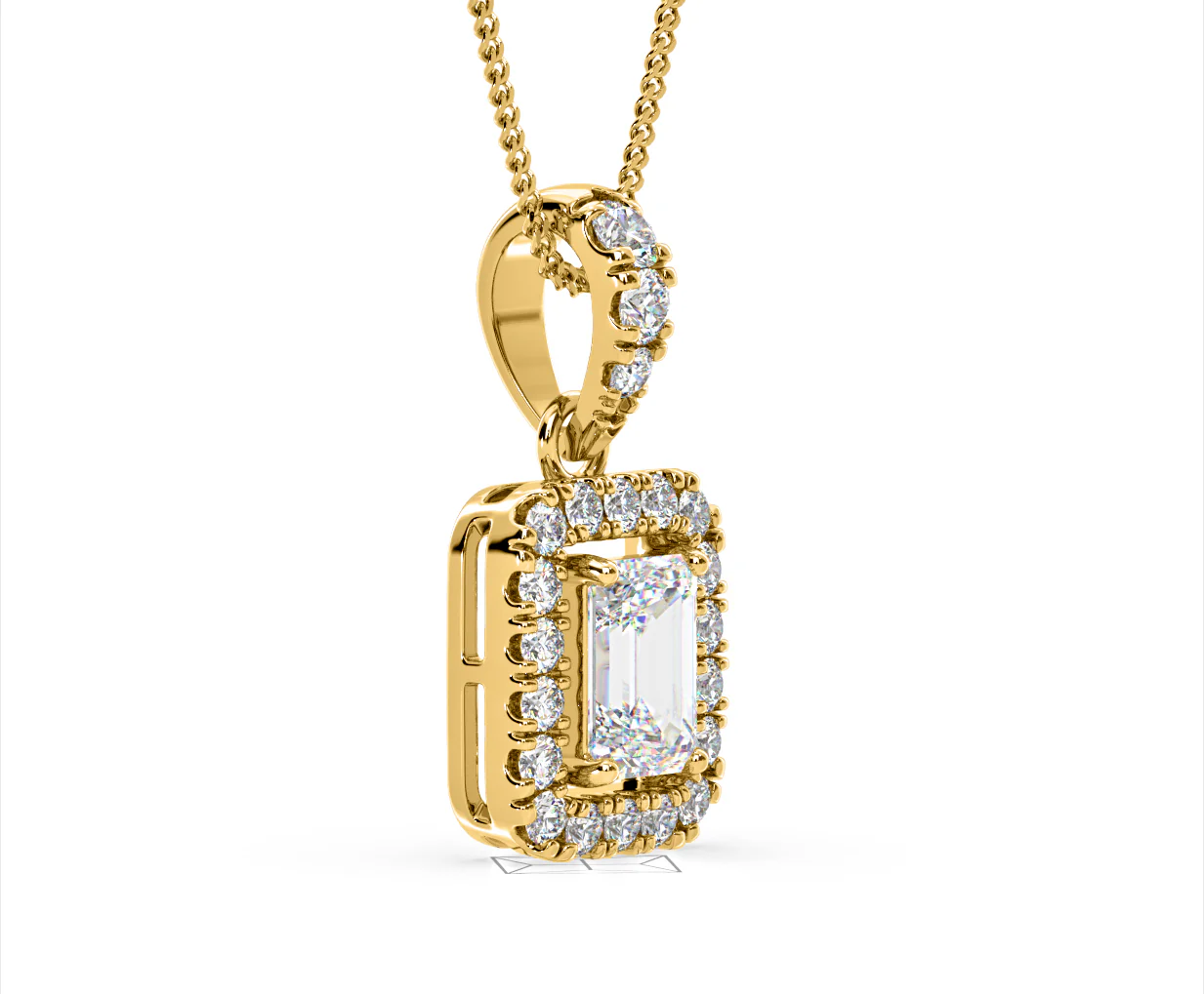 Annabelle Lab Diamond 1.38ct Pendant Necklace in 18K Yellow Gold F/VS1 - Image 76