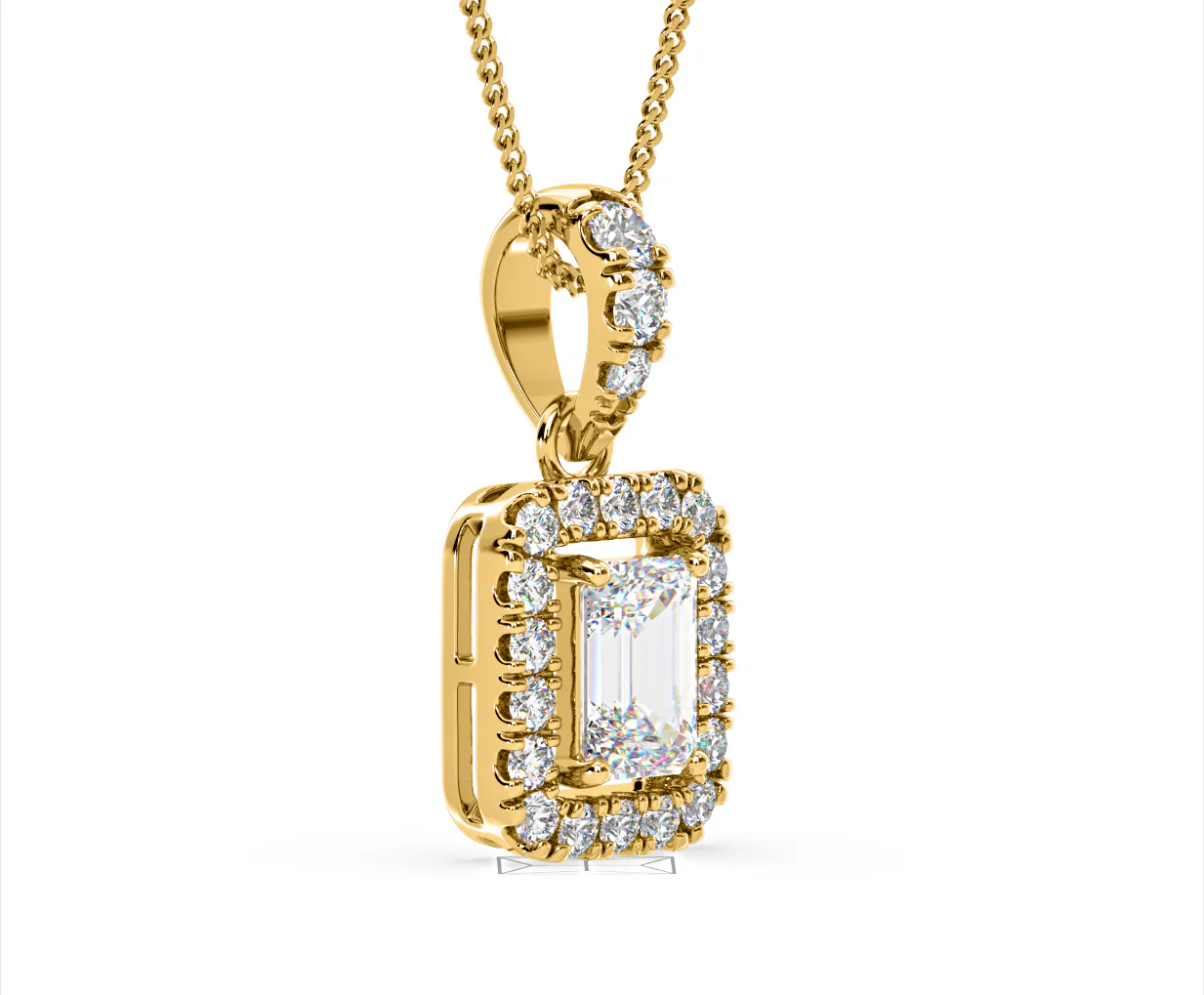 Annabelle Lab Diamond 1.38ct Pendant Necklace in 18K Yellow Gold F/VS1 - Image 77