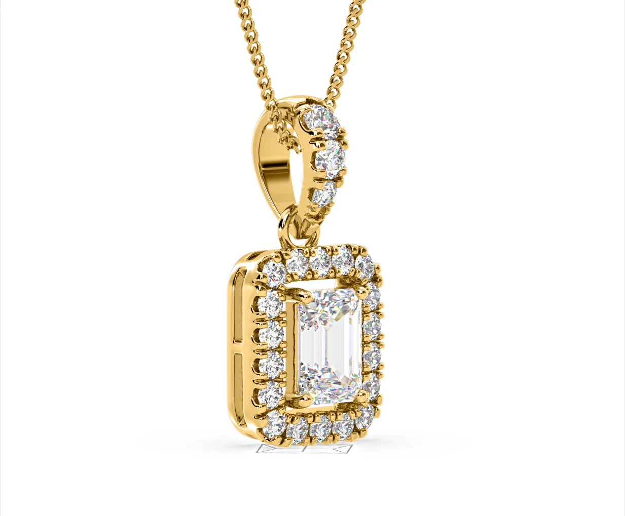Annabelle Lab Diamond 1.38ct Pendant Necklace in 18K Yellow Gold F/VS1 - Image 78