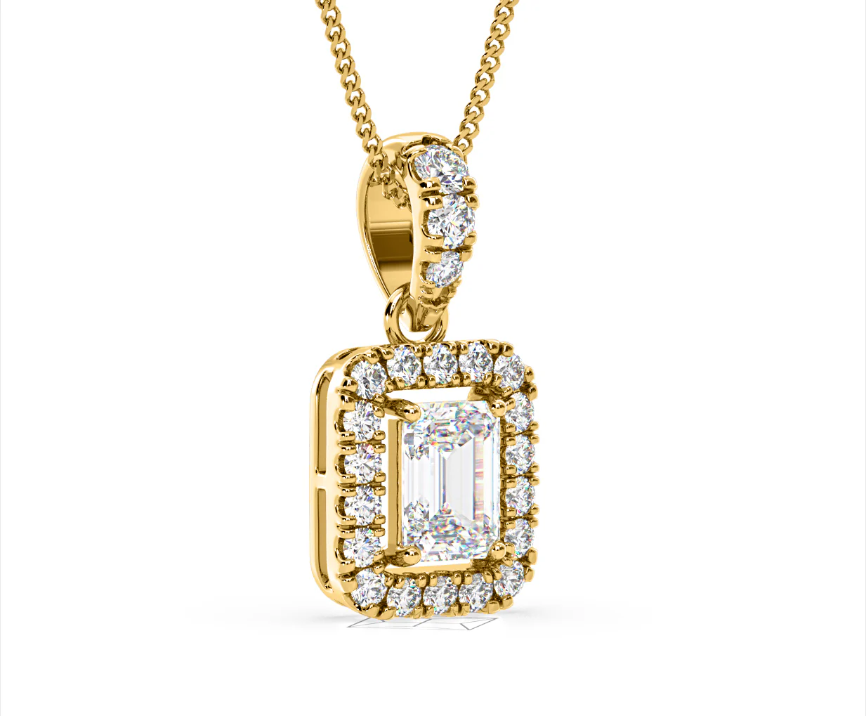 Annabelle Lab Diamond 1.38ct Pendant Necklace in 18K Yellow Gold F/VS1 - Image 80