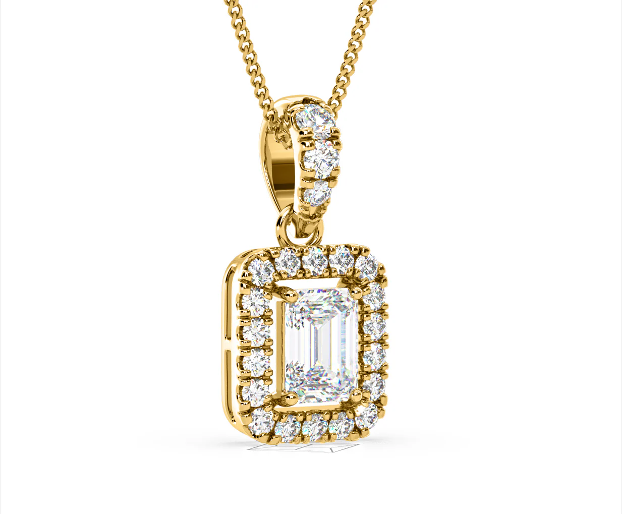 Annabelle Lab Diamond 1.38ct Pendant Necklace in 18K Yellow Gold F/VS1 - Image 81