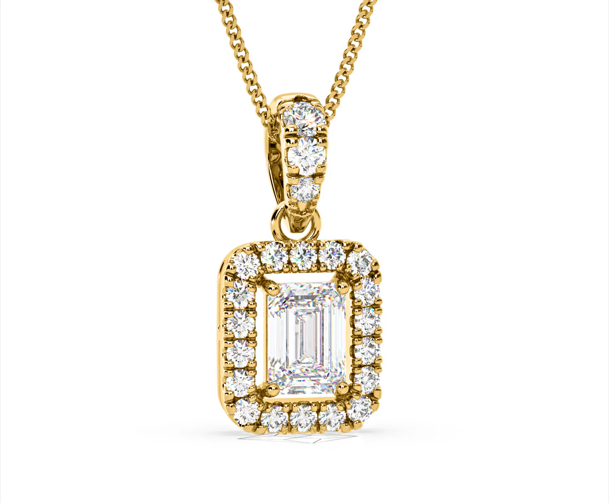 Annabelle Lab Diamond 1.38ct Pendant Necklace in 18K Yellow Gold F/VS1 - Image 84