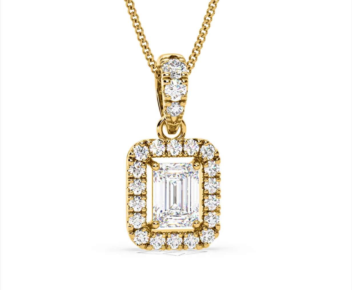 Annabelle Lab Diamond 1.38ct Pendant Necklace in 18K Yellow Gold F/VS1 - Image 85