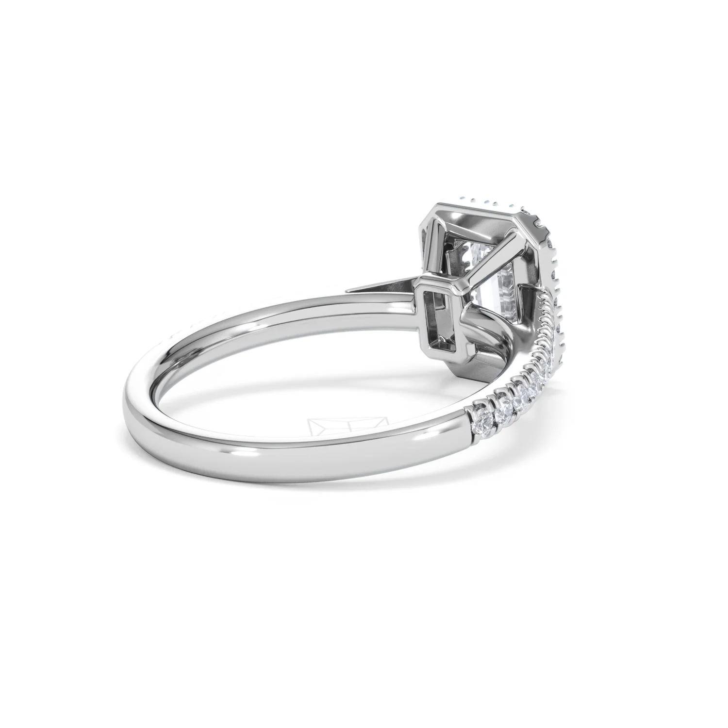 Annabelle Lab Diamond Halo Engagement Ring 18K White Gold 1.65ct F/VS1 - Image 42