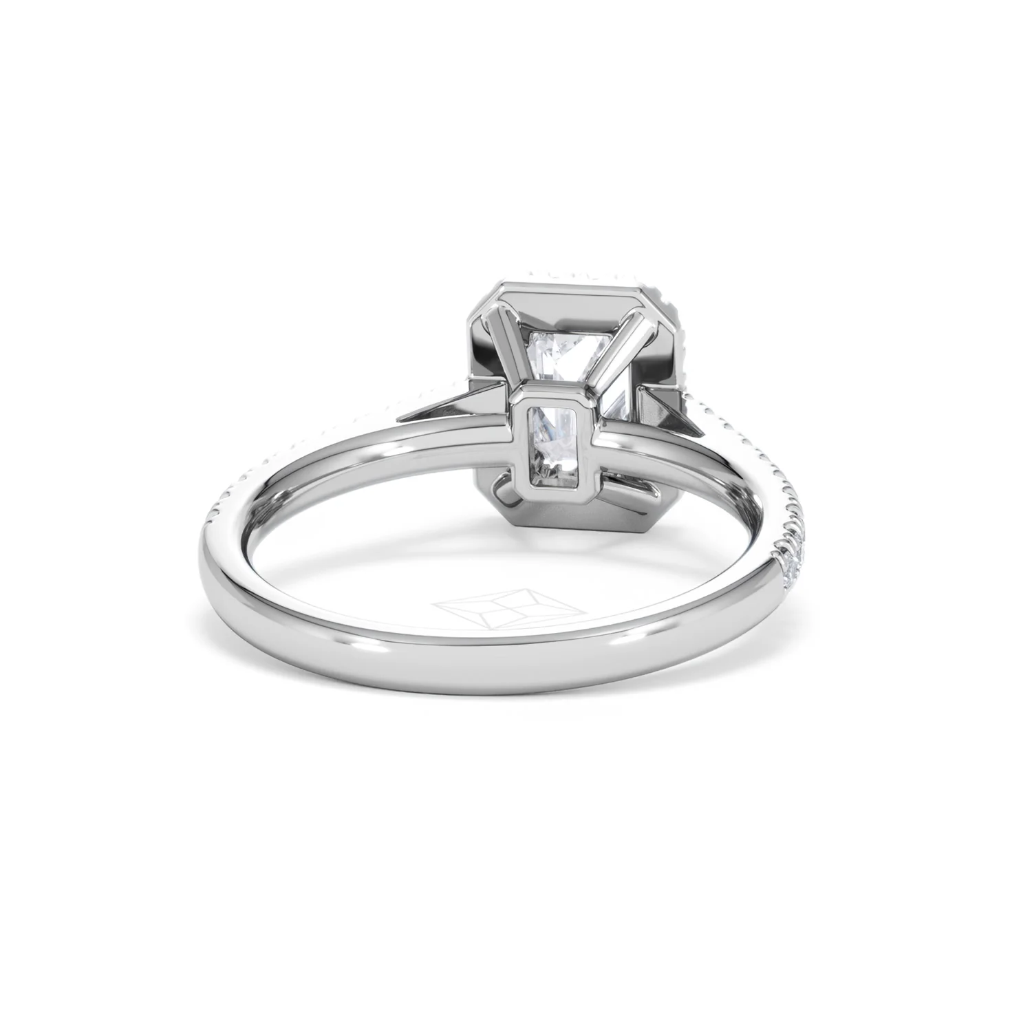 Annabelle Lab Diamond Halo Engagement Ring 18K White Gold 1.65ct F/VS1 - Image 48