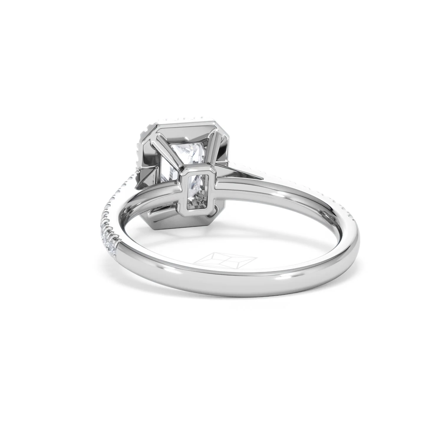 Annabelle Lab Diamond Halo Engagement Ring 18K White Gold 1.65ct F/VS1 - Image 55