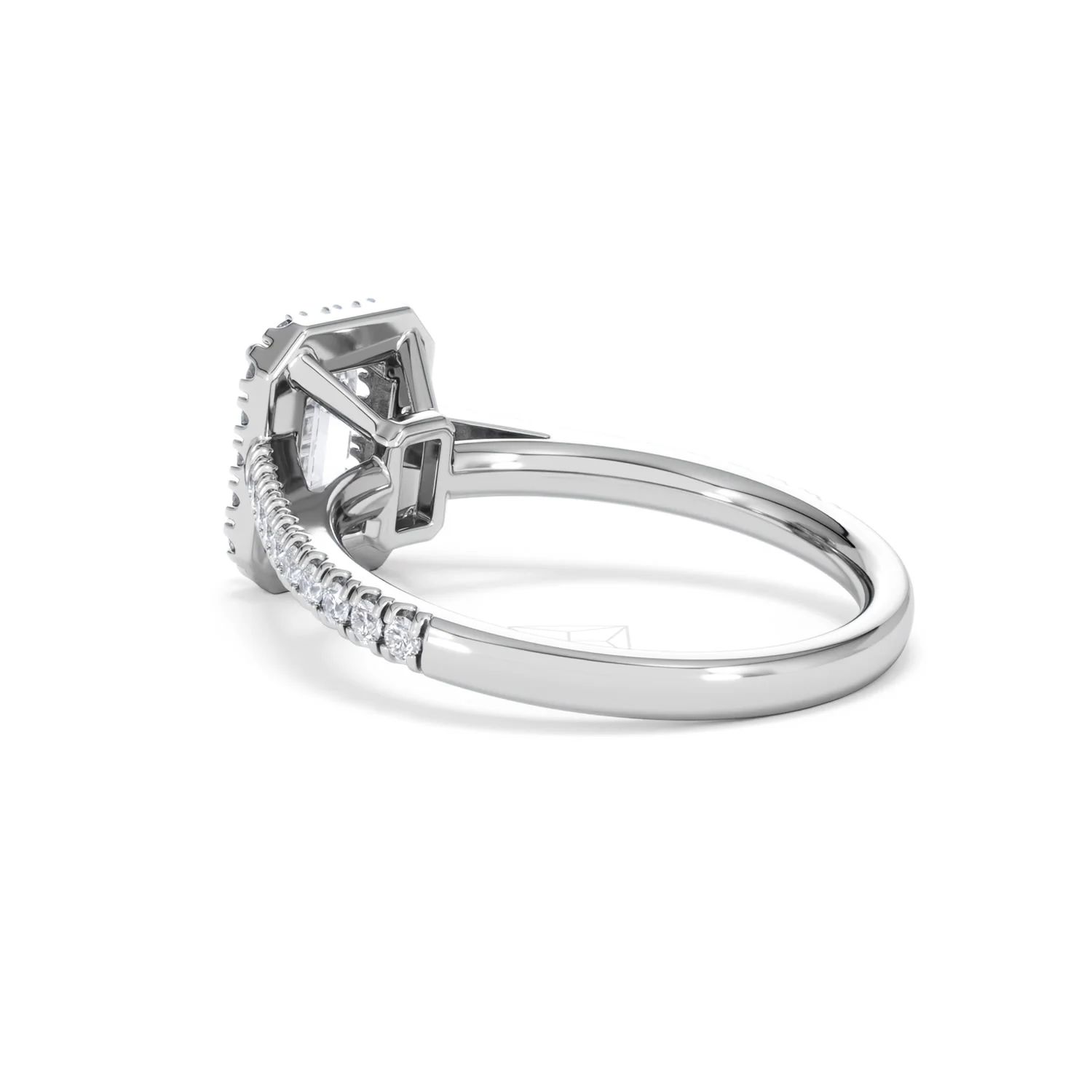 Annabelle Lab Diamond Halo Engagement Ring 18K White Gold 1.65ct F/VS1 - Image 61
