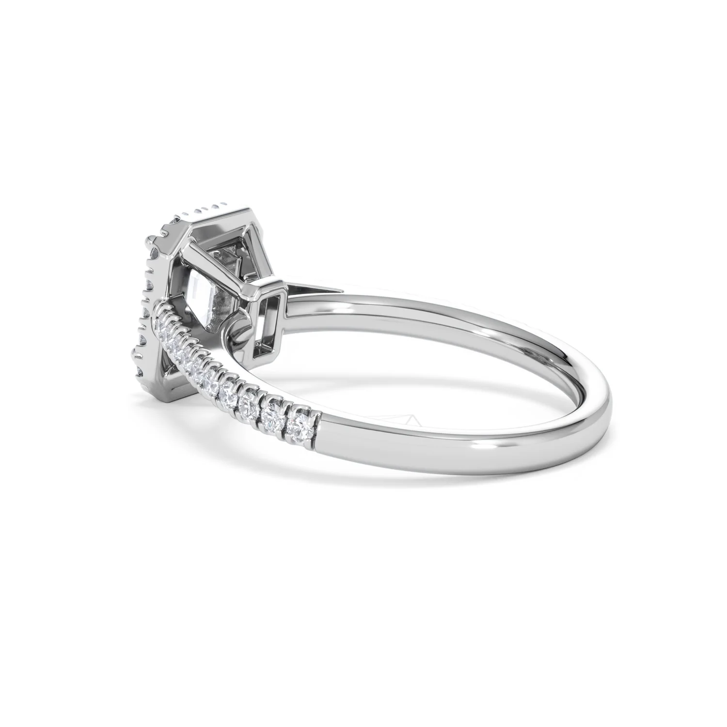 Annabelle Lab Diamond Halo Engagement Ring 18K White Gold 1.65ct F/VS1 - Image 63