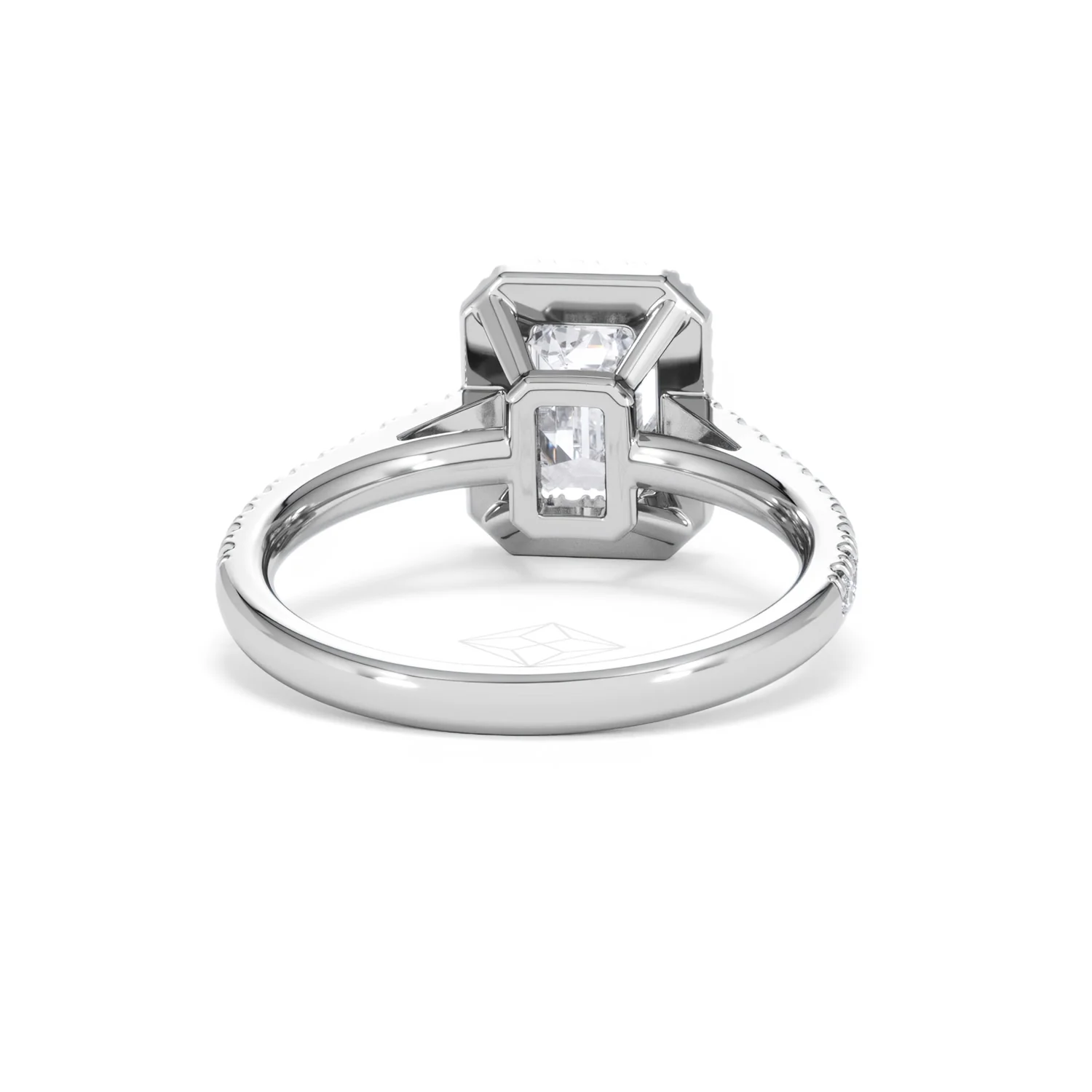 Annabelle Lab Diamond Halo Engagement Ring 18K White Gold 2.15ct F/VS1 - Image 49