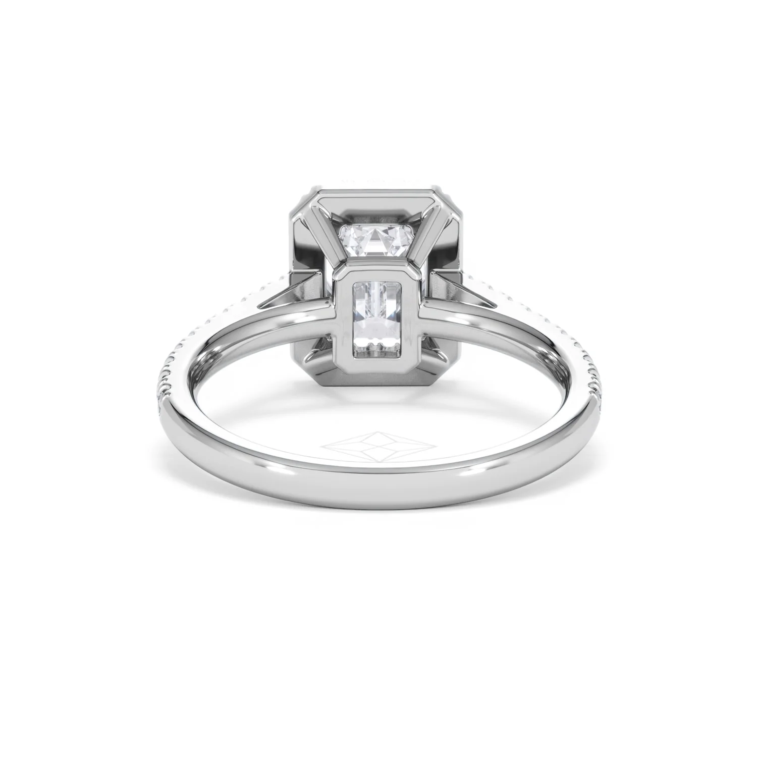 Annabelle Lab Diamond Halo Engagement Ring 18K White Gold 2.15ct F/VS1 - Image 51