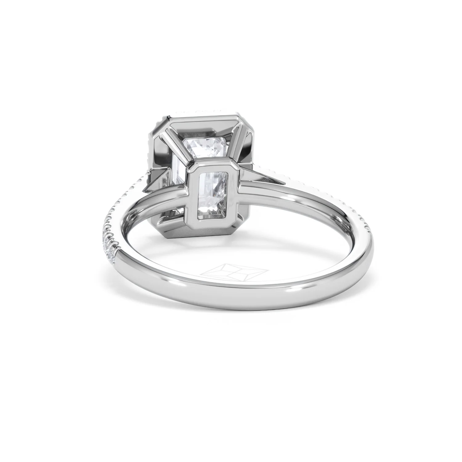 Annabelle Lab Diamond Halo Engagement Ring 18K White Gold 2.15ct F/VS1 - Image 54