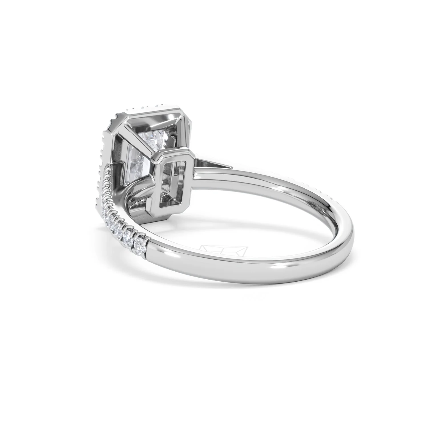 Annabelle Lab Diamond Halo Engagement Ring 18K White Gold 2.15ct F/VS1 - Image 59