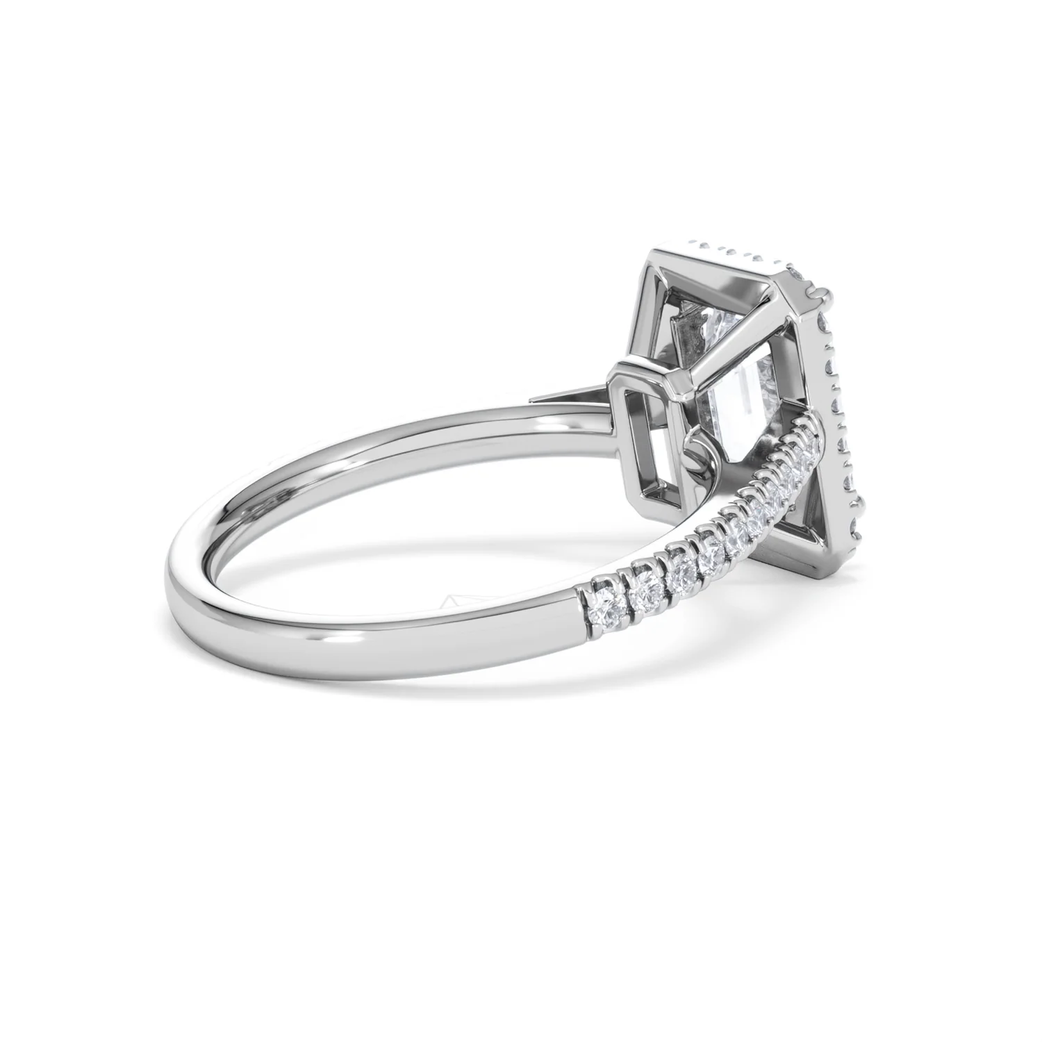 Annabelle Lab Diamond Halo Engagement Ring 18K White Gold 2.75ct F/VS1 - Image 39