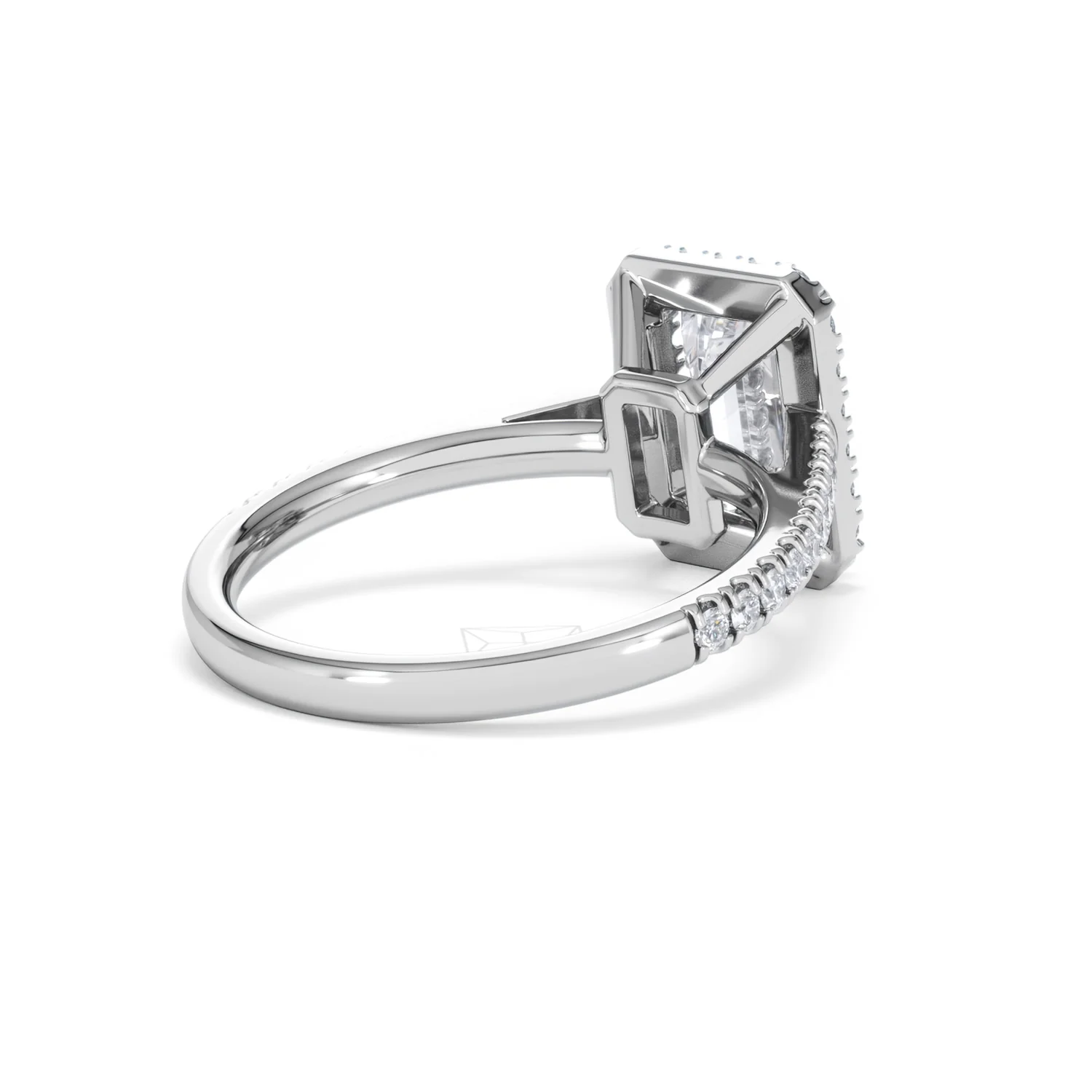Annabelle Lab Diamond Halo Engagement Ring 18K White Gold 2.75ct F/VS1 - Image 42