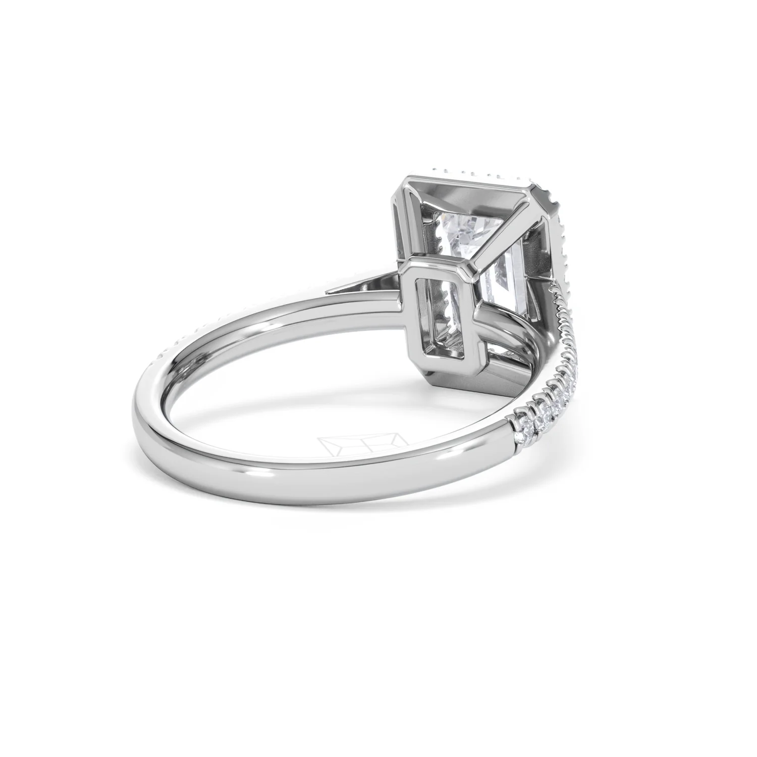 Annabelle Lab Diamond Halo Engagement Ring 18K White Gold 2.75ct F/VS1 - Image 44