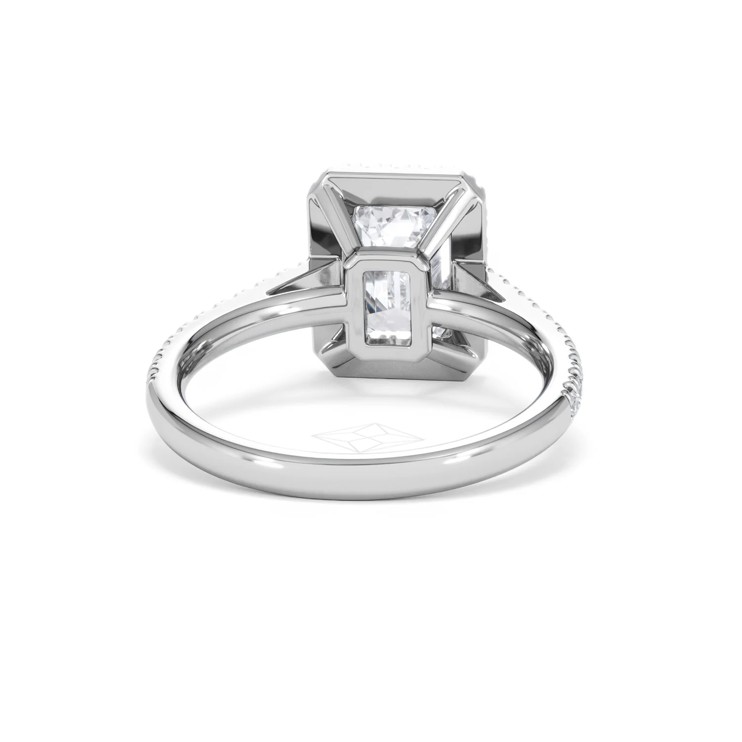 Annabelle Lab Diamond Halo Engagement Ring 18K White Gold 2.75ct F/VS1 - Image 49