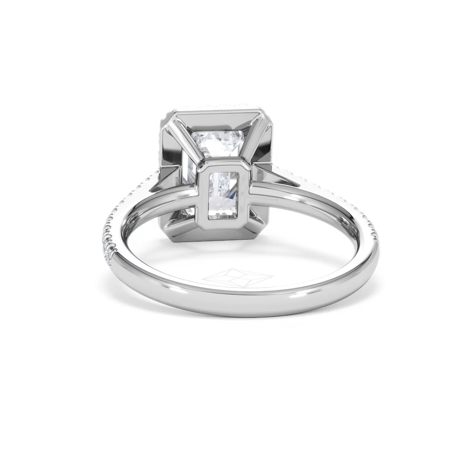 Annabelle Lab Diamond Halo Engagement Ring 18K White Gold 2.75ct F/VS1 - Image 53