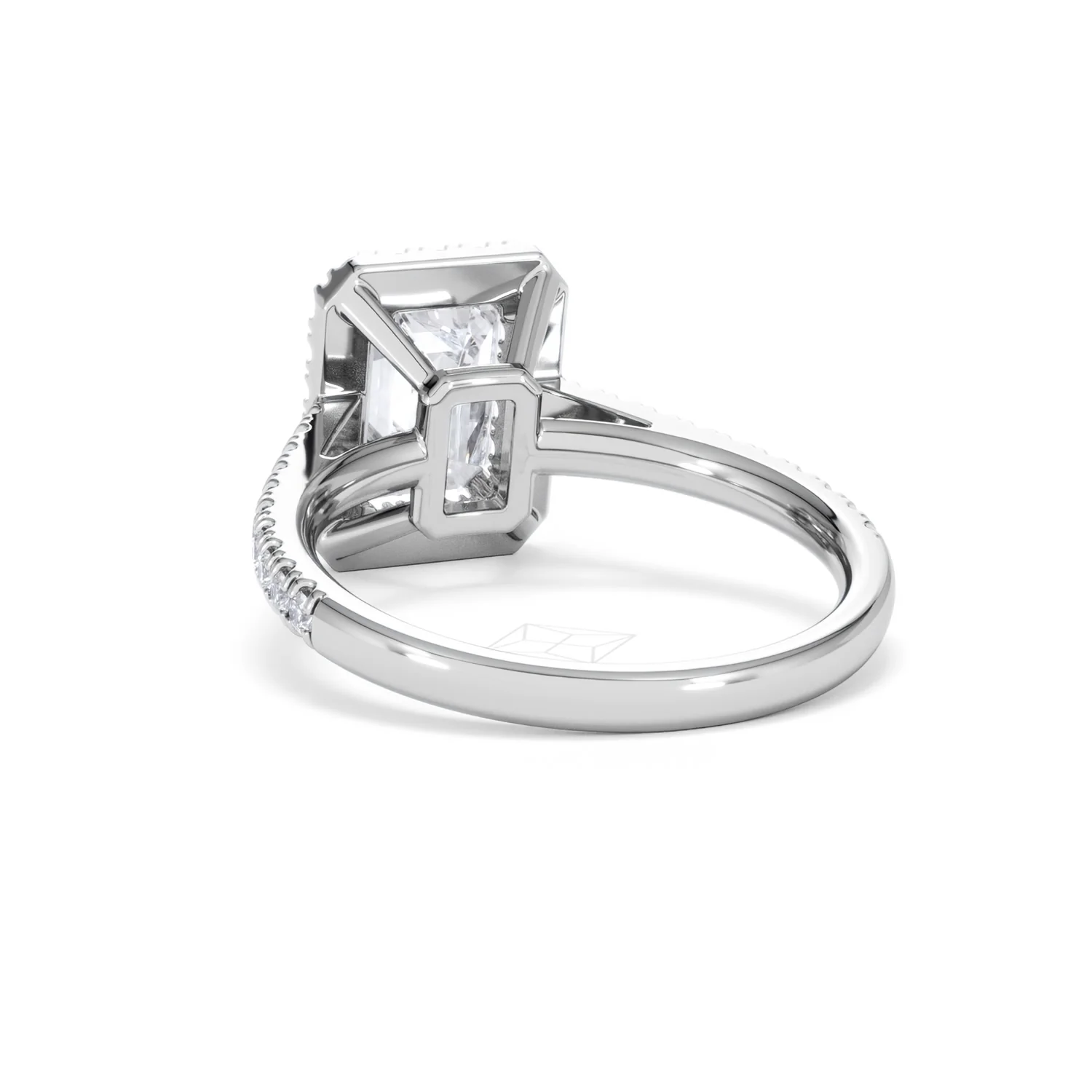 Annabelle Lab Diamond Halo Engagement Ring 18K White Gold 2.75ct F/VS1 - Image 56