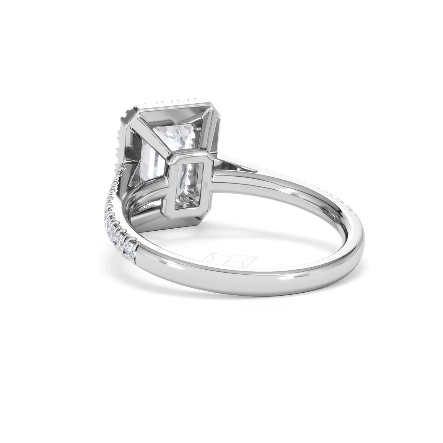 Annabelle Lab Diamond Halo Engagement Ring 18K White Gold 2.75ct F/VS1 - Image 57