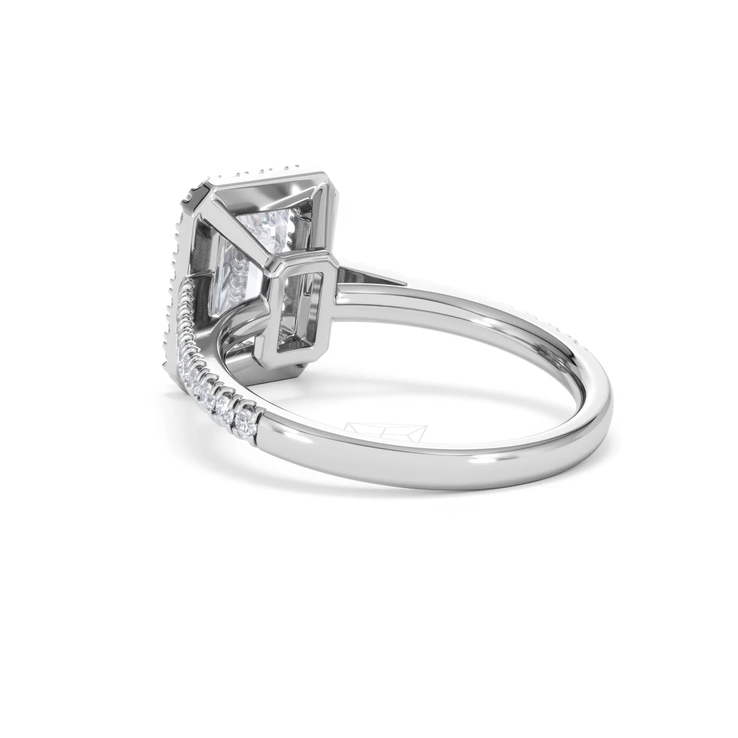 Annabelle Lab Diamond Halo Engagement Ring 18K White Gold 2.75ct F/VS1 - Image 59