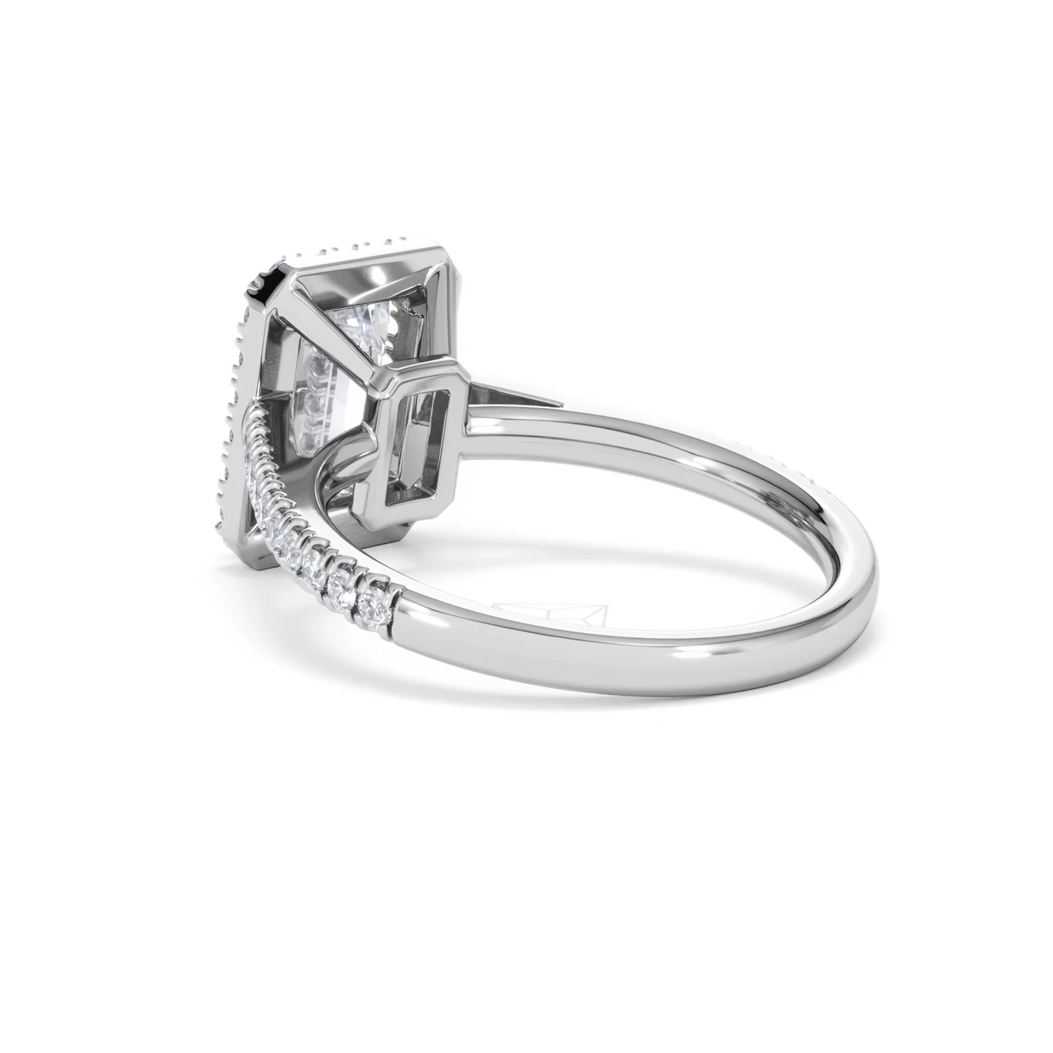 Annabelle Lab Diamond Halo Engagement Ring 18K White Gold 2.75ct F/VS1 - Image 60