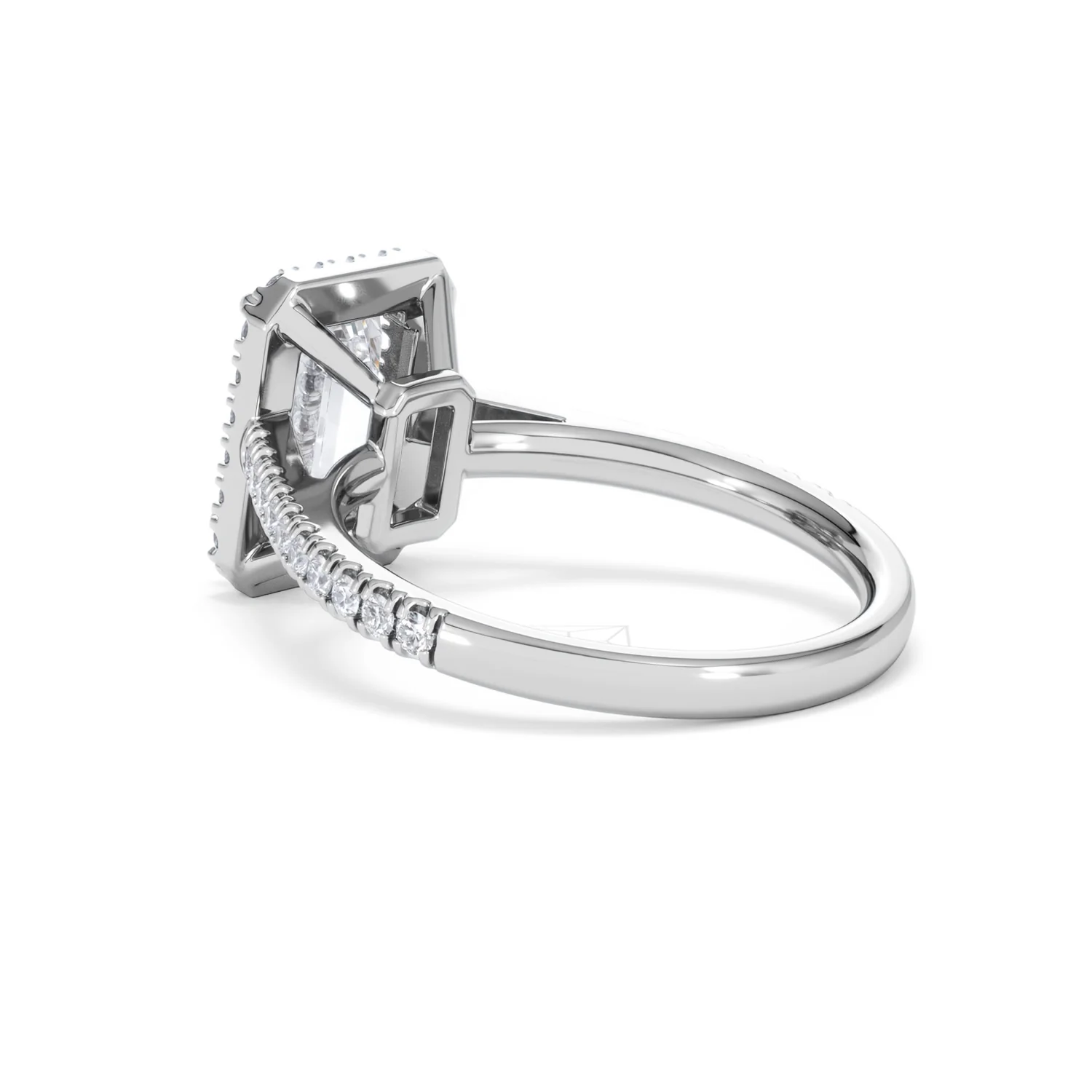 Annabelle Lab Diamond Halo Engagement Ring 18K White Gold 2.75ct F/VS1 - Image 61